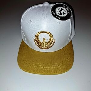 NWT Loot Crate Exclusive White and Gold Saint Seiya Snapback Cap